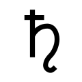 Lead alchemical symbol